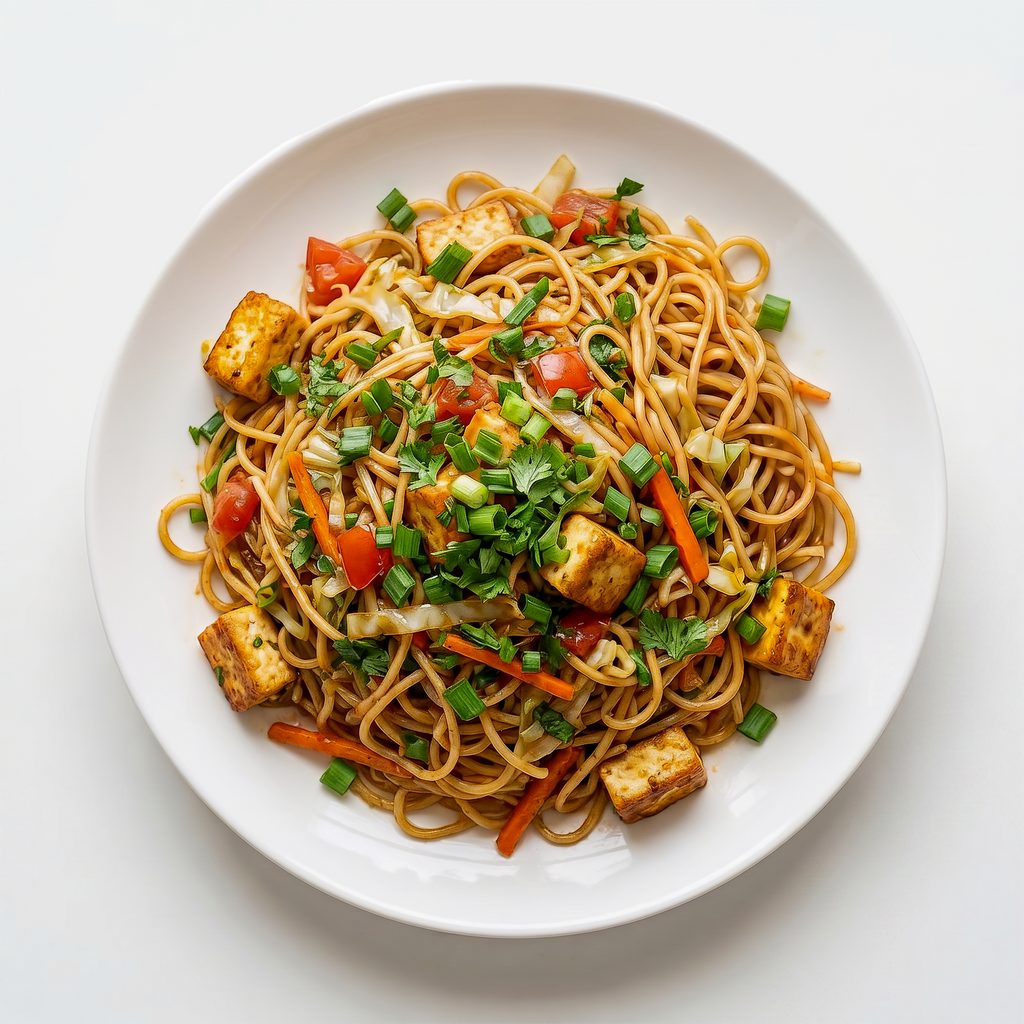 Paneer Hakka Noodles.
